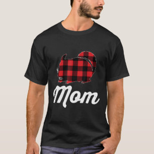 Camiseta Chinchilla Mom Lover Red Plaid Rodent Pet Owner Ga