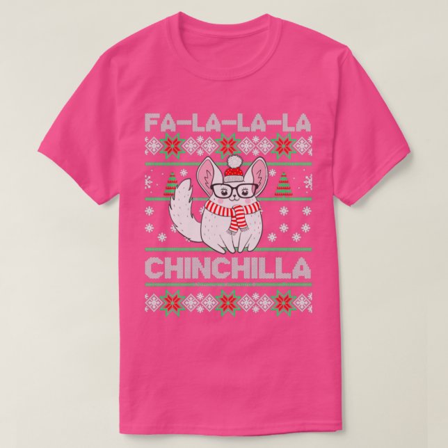 Camiseta Chinchilla Navidades feos Chinchilla Lovers (Diseño del anverso)