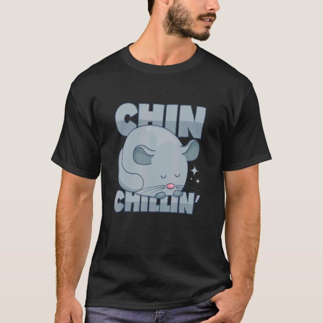 Camiseta Chinchilla Pun Chill Chilling (Anverso)