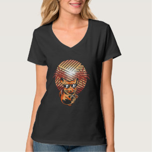 Camiseta Chinchilla Summer Palm Vacation Chinchillas Propie