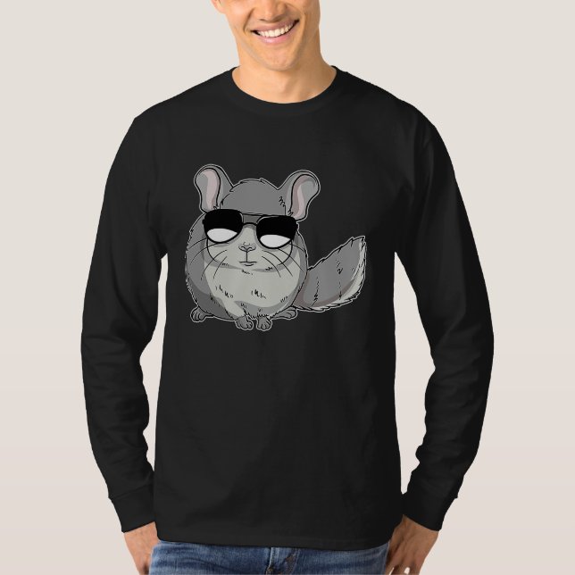 Camiseta Chinchilla Wearing Sunglasses  Chinchilin (Anverso)