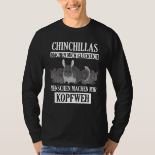 Camiseta Chinchillas me hacen feliz Chinchilla