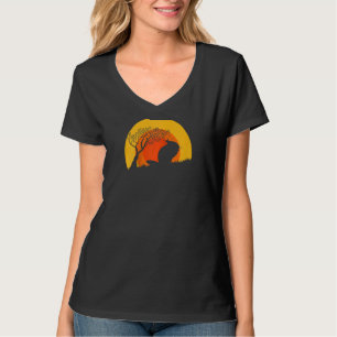 Camiseta Chinchillas Retro Sunset Vintage Para Chinchilla O