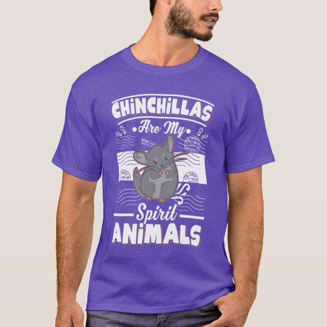 Camiseta Chinchillas Son Mis Animales Espíritu retro (Anverso)
