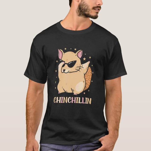 Camiseta Chinchillin Chinchilla Mascota (Anverso)