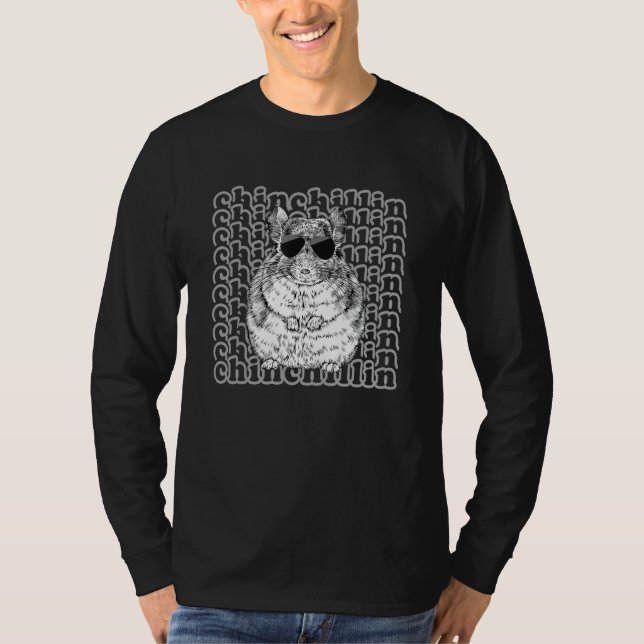 Camiseta Chinchillin'   Chinchilla Mom Dad (Anverso)