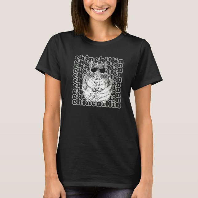 Camiseta Chinchillin'  Chinchilla Mom Dad (Anverso)