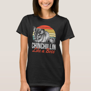 Camiseta Chinchillin Como Un Jefe Chinchilla Retro