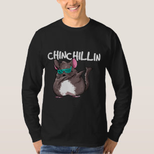 Camiseta Chinchillin Dabbing Chinchilla Sun Glasses Meme