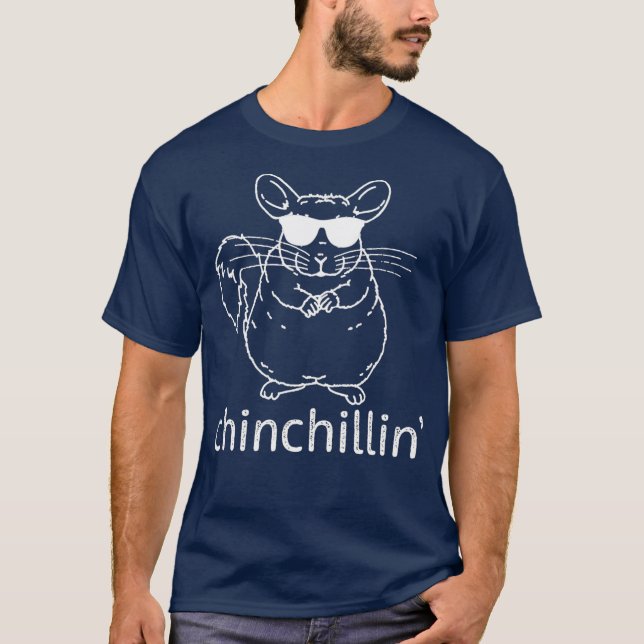Camiseta Chinchillin Funny Chinchilla Gafas de sol regalo (Anverso)