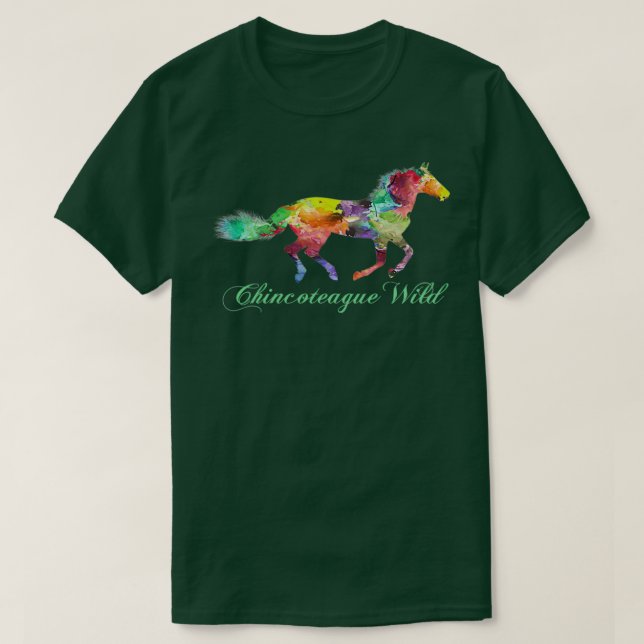 Camiseta Chincoteague Wild Pony (Diseño del anverso)