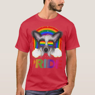 Camiseta Chinese Crested Dog LGBT Rainbow Gay Lesbian LGBTQ