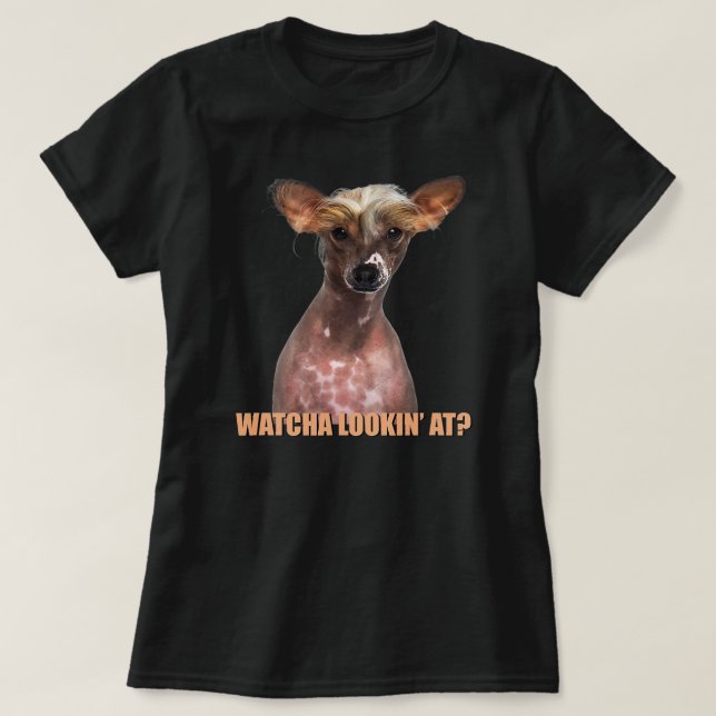 Camiseta Chinese Crested Dog Mom Dad funny sarcastic quote (Diseño del anverso)