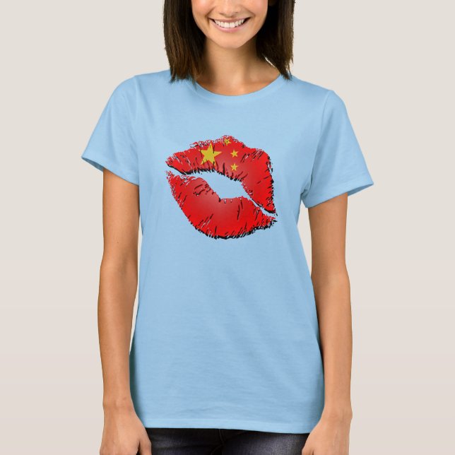 Camiseta Chinese Flag Lips (Anverso)