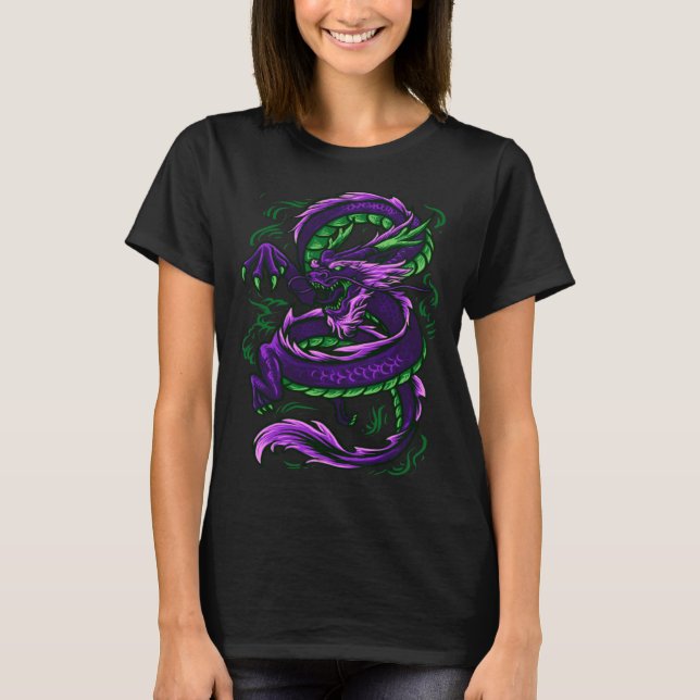Camiseta Chinese Japanese Culture Dragon Asian Mythology An (Anverso)