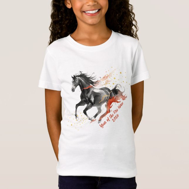 Camiseta Chinese New Year 2026 Horse Ink New Year Party (Anverso)