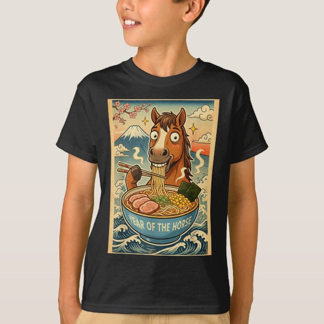 Camiseta Chinese New Year 2026 Of The Horse Ramen Lunar New (Anverso)