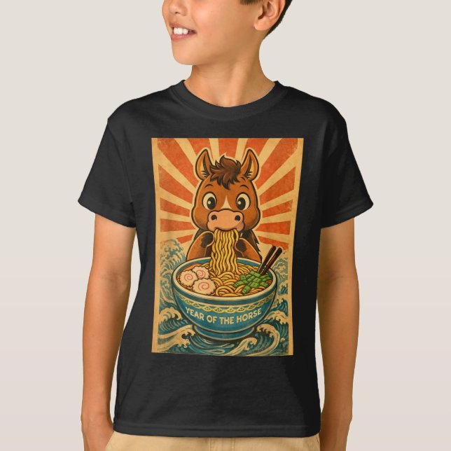 Camiseta Chinese New Year 2026 Of The Horse Ramen Lunar New (Anverso)