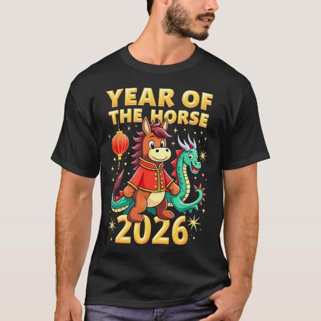 Camiseta Chinese New Year 2026 Year Of The Horse  (Anverso)
