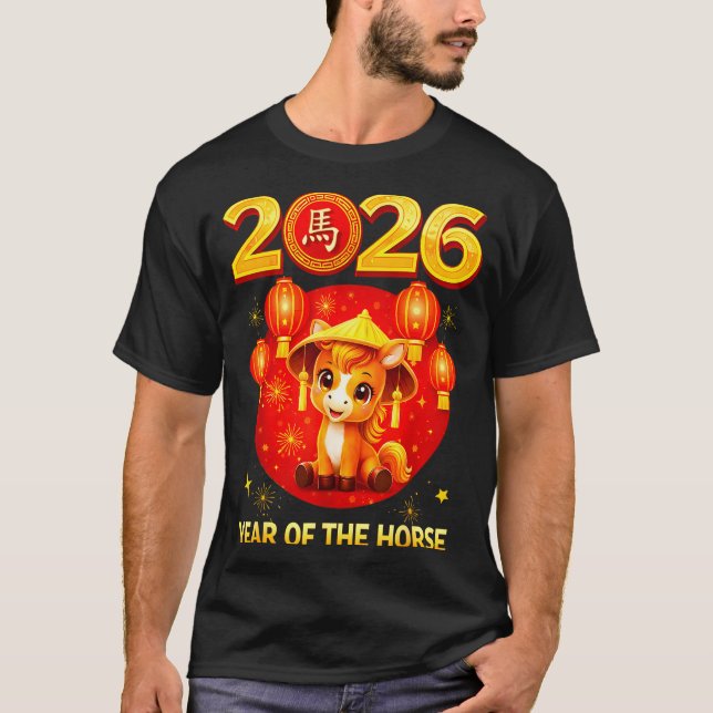 Camiseta Chinese New Year 2026 Year Of The Horse  (Anverso)
