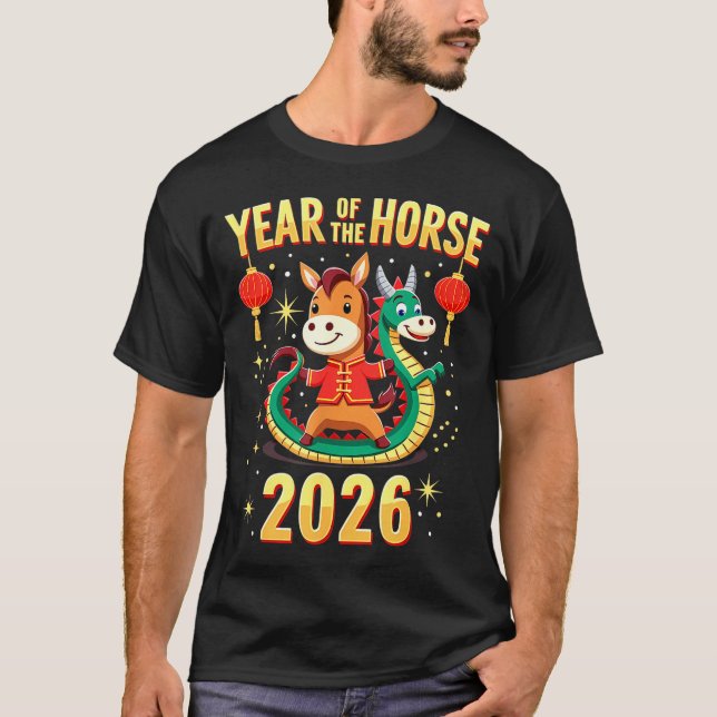 Camiseta Chinese New Year 2026 Year Of The Horse  (Anverso)