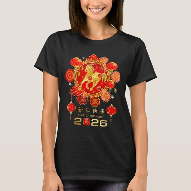 Camiseta Chinese New Year 2026 Year Of The Horse  (Anverso)