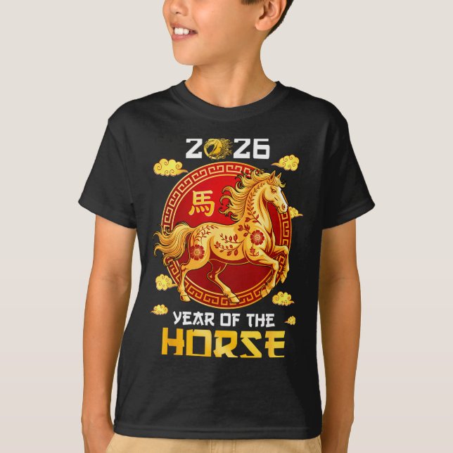 Camiseta Chinese New Year 2026 Year Of The Horse Lunar New  (Anverso)