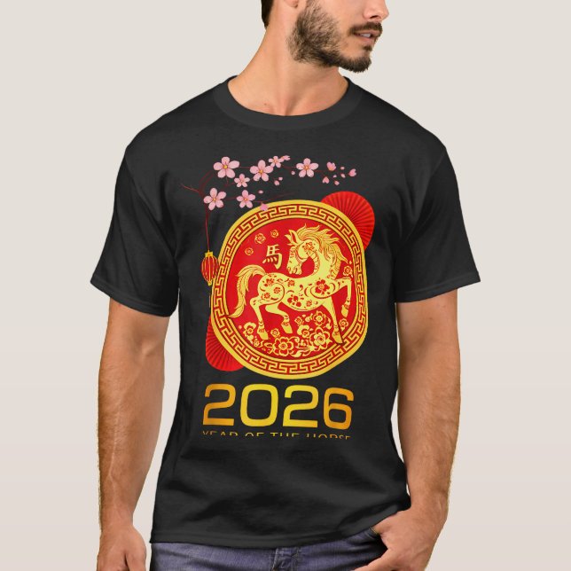 Camiseta Chinese New Year 2026 Year Of The Horse Lunar New  (Anverso)