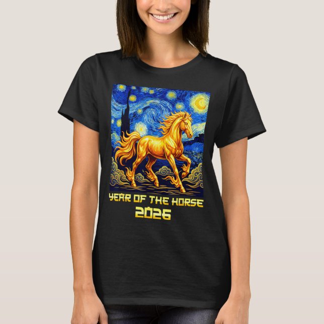 Camiseta Chinese New Year 2026 Year Of The Horse Lunar New  (Anverso)
