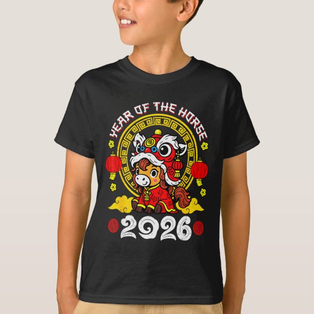 Camiseta Chinese New Year 2026 Year Of The Horse Lunar New  (Anverso)