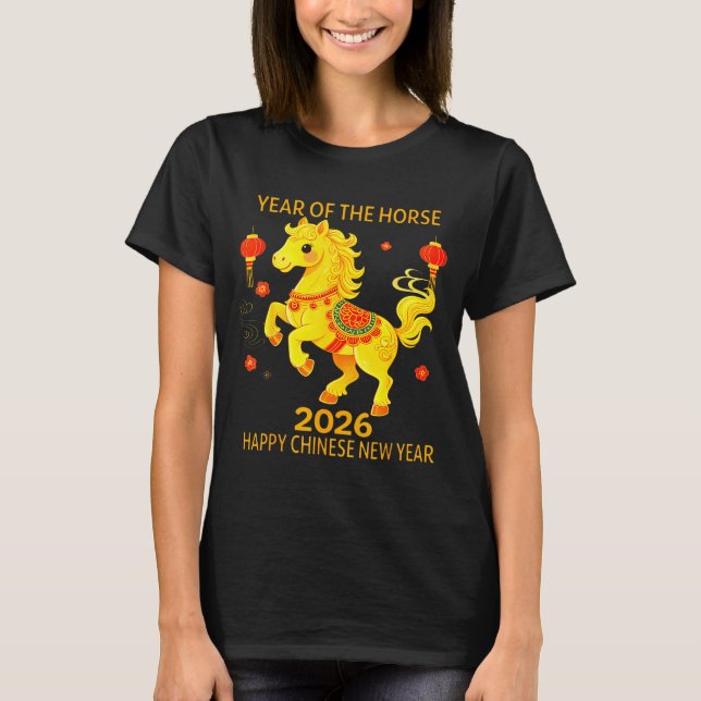 Camiseta Chinese New Year Clothing Year Of The Horse 2026  (Anverso)
