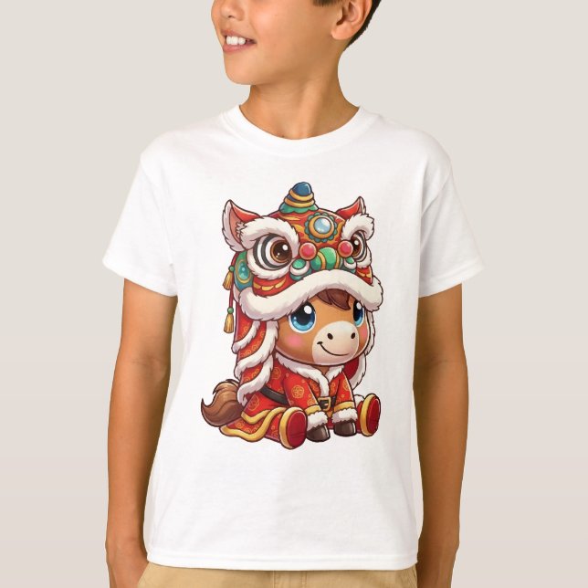 Camiseta Chinese New Year Horse 2026 Zodiac (Anverso)