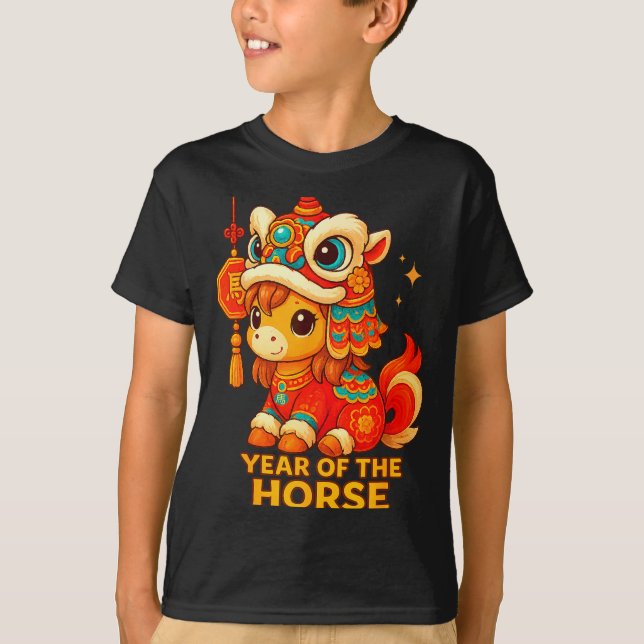 Camiseta Chinese New Year Of The Horse 2026 Lunar New Year  (Anverso)