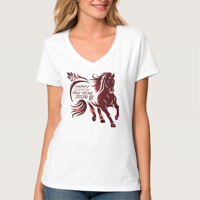 Camiseta CHINESE NEW YEAR Women V-Shirt (Anverso)