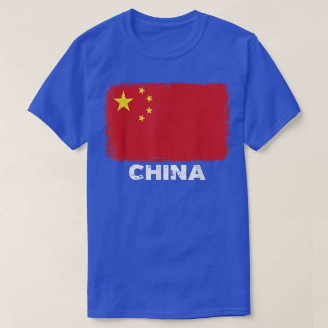 Camiseta Chinese people Vintage China Flag T-Shirt (Diseño del anverso)