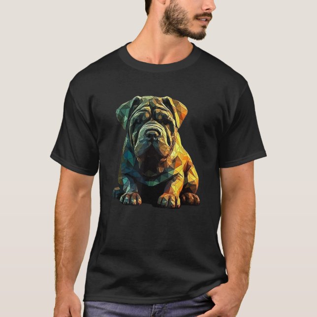 Camiseta Chinese Shar Pei Puppy Dog Pop Art (Anverso)
