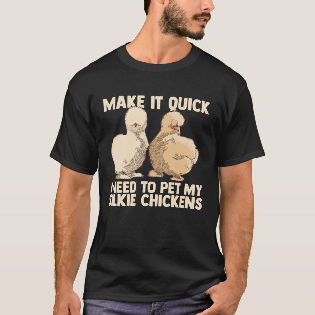 Camiseta Chinese Silk Silkie Chicken Farmer Animal (Anverso)