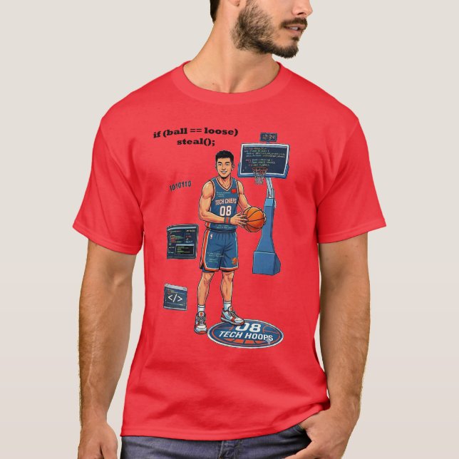 Camiseta Chinese Software Engineer Playing Basketball URM (Anverso)