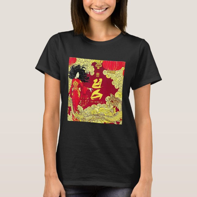 Camiseta Chinese Woman and Her Dragon (Anverso)