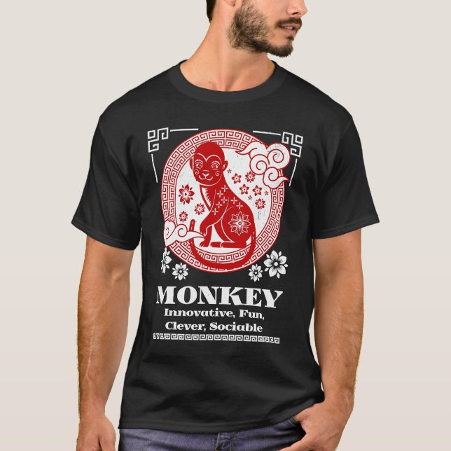 Camiseta Chinese Zodiac Monkey Personality (Anverso)