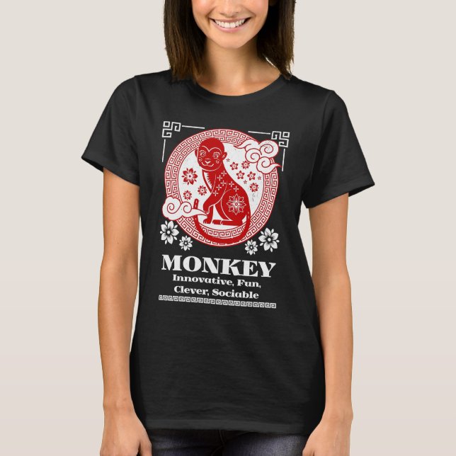 Camiseta Chinese Zodiac Monkey Personality (Anverso)