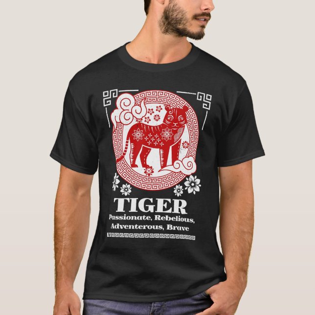 Camiseta Chinese Zodiac Tiger Personality (Anverso)