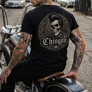 Camiseta Chingon Rockabilly Cráneo Post hit