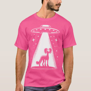 Camiseta Chino Creste Mamá Papá Perro - Gracioso Alien Ufo