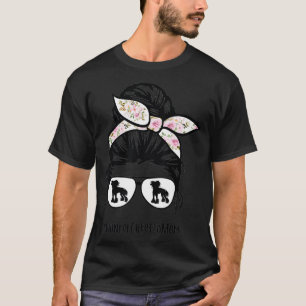 Camiseta Chino Creste perro mamá desordenado gafas de pelo 