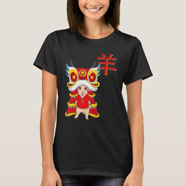 Camiseta Chino de cabra Año Nuevo 2027 Niños de Rótulo Zodi (Anverso)