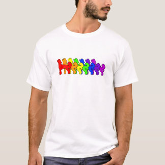 Camiseta Chino del arco iris Crested