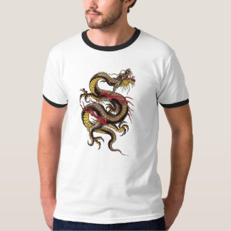 Camiseta chino-dragón-negro