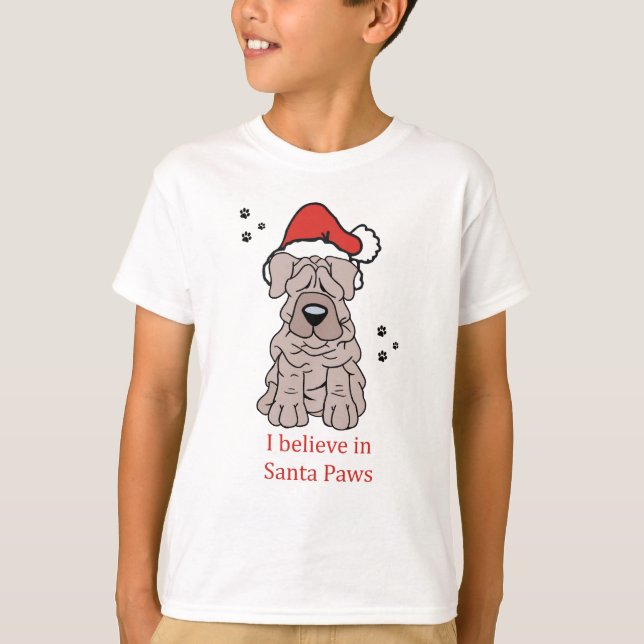 Camiseta Chino Shar Pei del navidad (Anverso)