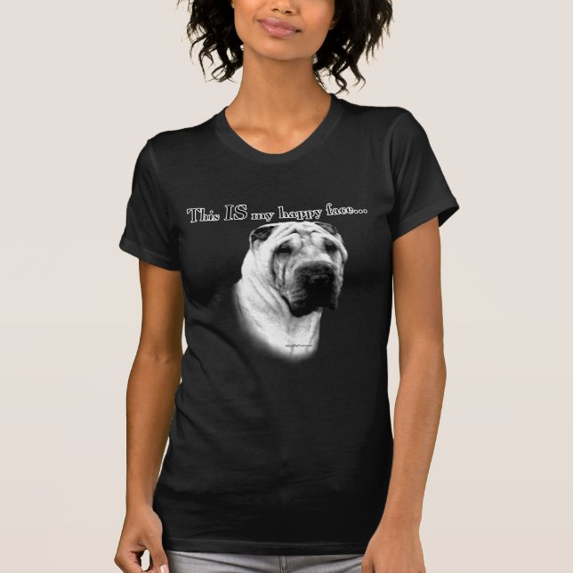 Camiseta Chino Shar Pei Happy Face (Anverso)